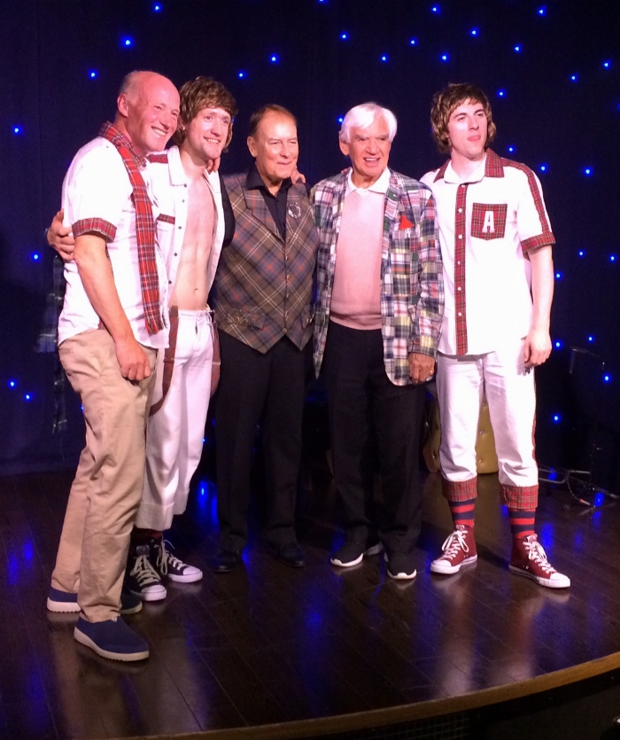 Alan Longmuir (centre) of the Bay City Rollers